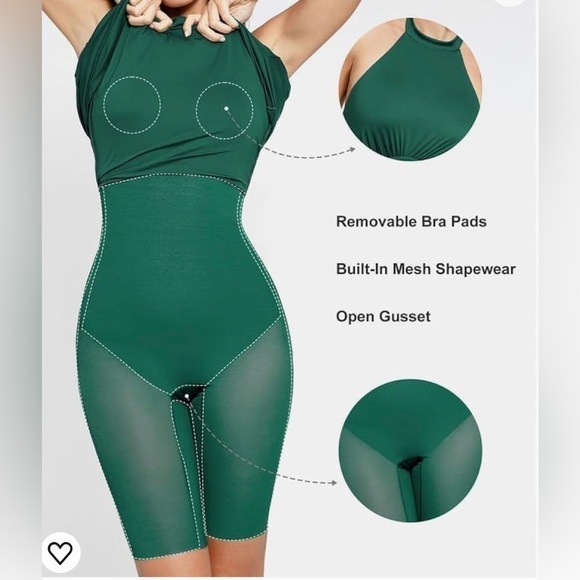 Elegant Green Midi Dress - Picture 4 of 15